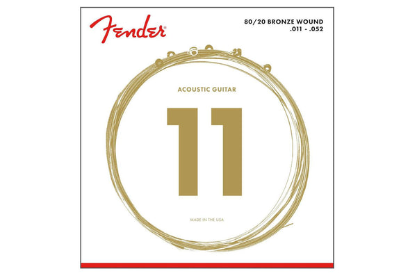 สายกีต้าร์โปร่ง FENDER 80/20 BRONZE ACOUSTIC STRINGS