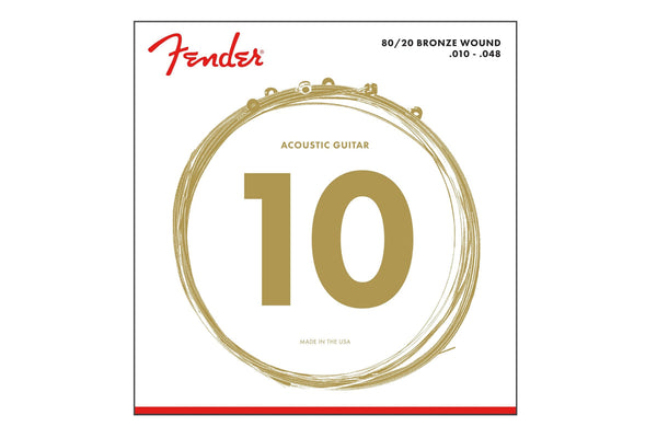 สายกีต้าร์โปร่ง FENDER 80/20 BRONZE ACOUSTIC STRINGS