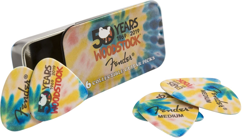 ปิ๊กกีต้าร์ FENDER WOODSTOCK PICK TIN (6)