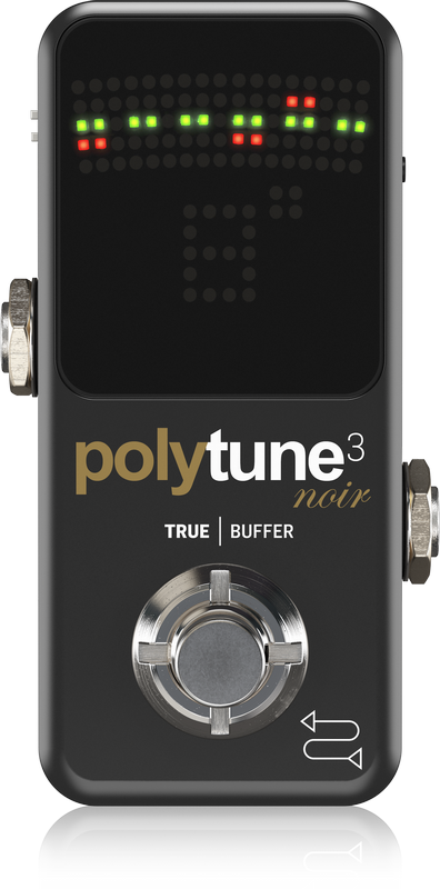 เครื่องตั้งสายกีต้าร์ จูนเนอร์กีต้าร์ TC ELECTRONIC POLYTUNE 3 NOIR