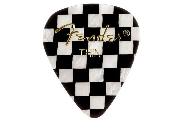 ปิ๊กกีต้าร์ FENDER 351 SHAPE CHECKER PICKS (12 PER PACK)