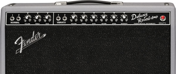 แอมป์กีต้าร์ไฟฟ้า FENDER 2020 LIMITED EDITION '65 DELUXE REVERB, SLATE GRAY REDBACK