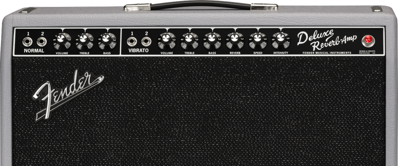 แอมป์กีต้าร์ไฟฟ้า FENDER 2020 LIMITED EDITION '65 DELUXE REVERB, SLATE GRAY REDBACK