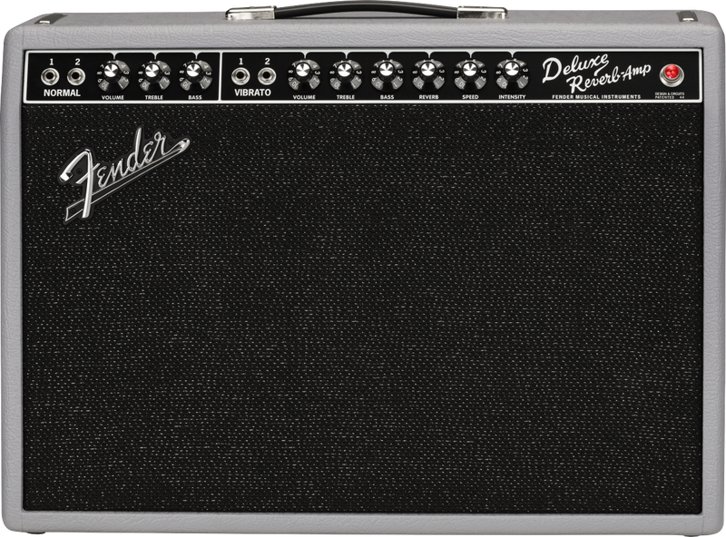 แอมป์กีต้าร์ไฟฟ้า FENDER 2020 LIMITED EDITION '65 DELUXE REVERB, SLATE GRAY REDBACK