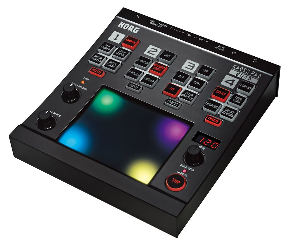 อุปกรณ์ดีเจ ซินธิไซเซอร์ Korg Kaoss Pad Quad – เบ๊ เงียบ เส็ง