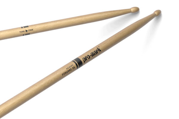 ProMark TX5BW Classic Forward 5B Hickory Drumstick, Oval Wood Tip