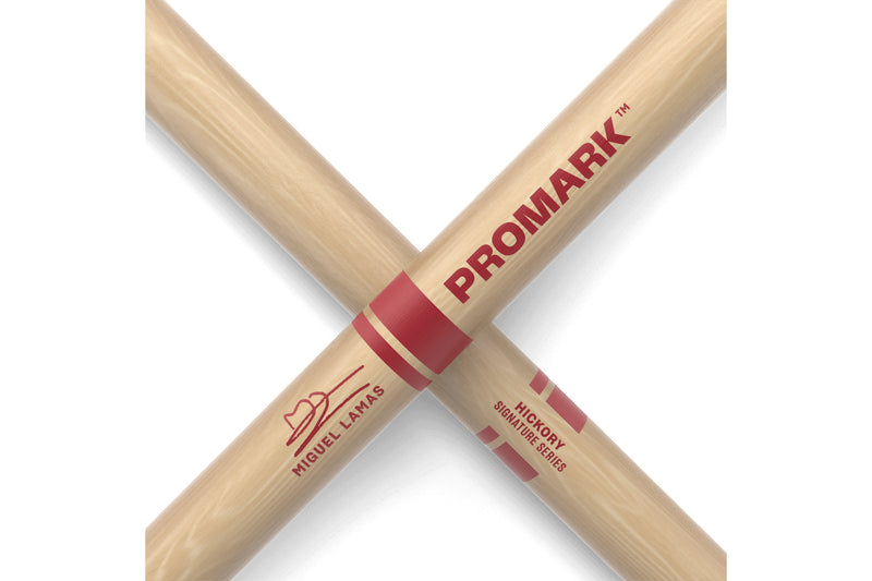 ไม้กลอง ProMark Miguel Lamas Hickory Drumstick, Wood Tip